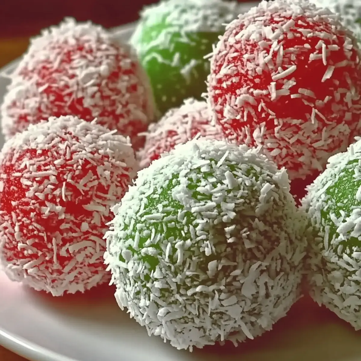 3-Ingredient Christmas Jello Balls