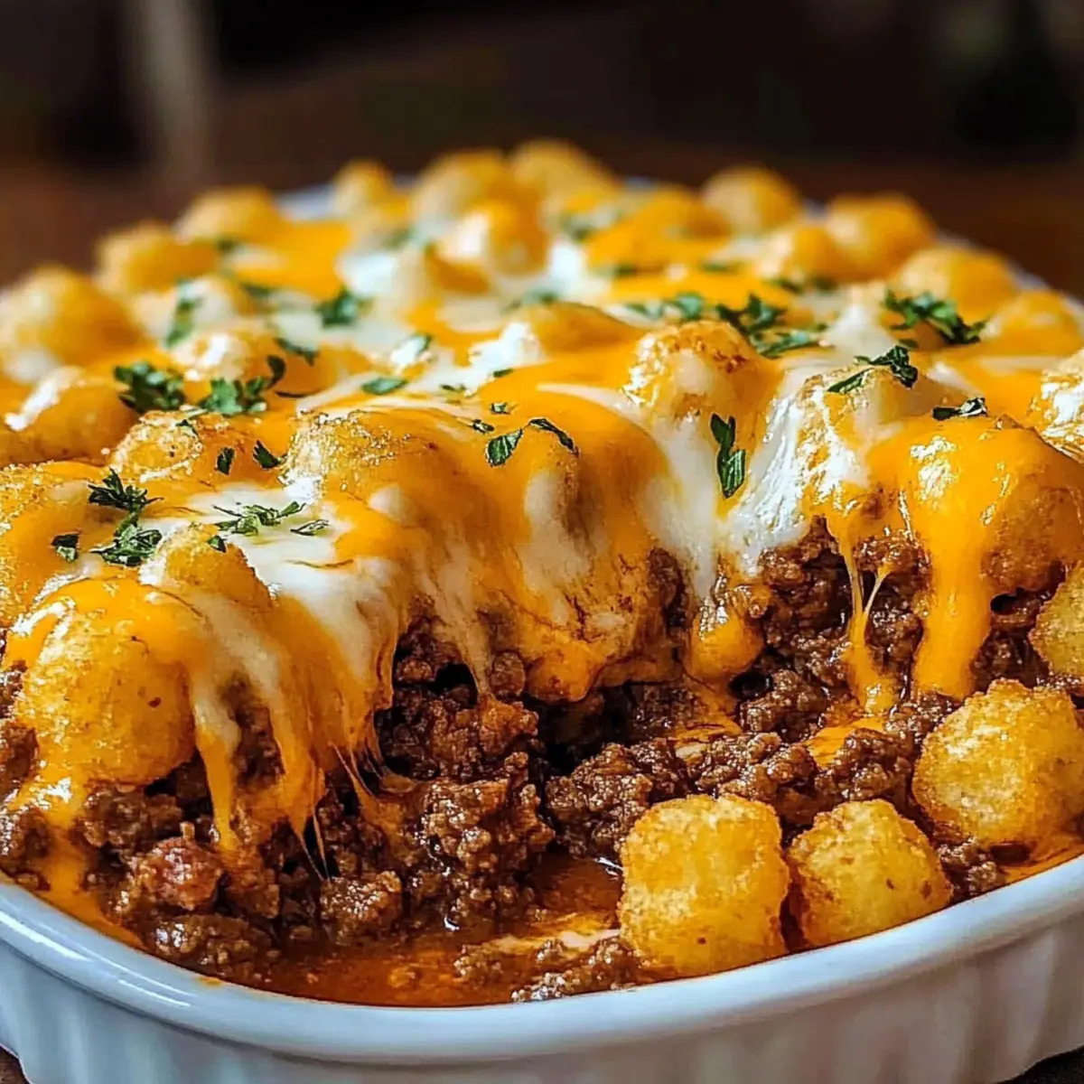 Tasty Cowboy Tater Beef Bake