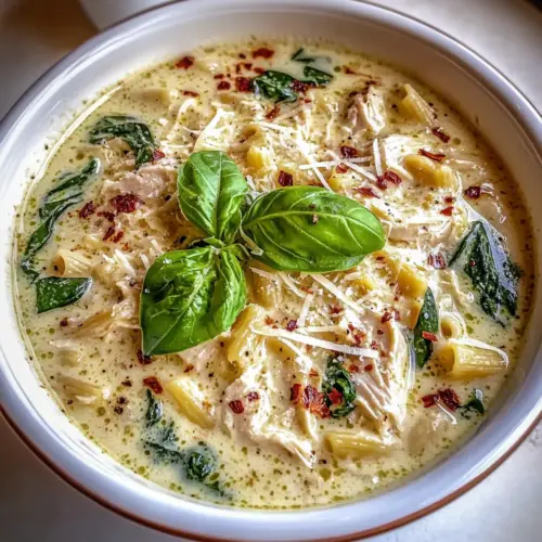 Creamy Chicken Parmesan Soup