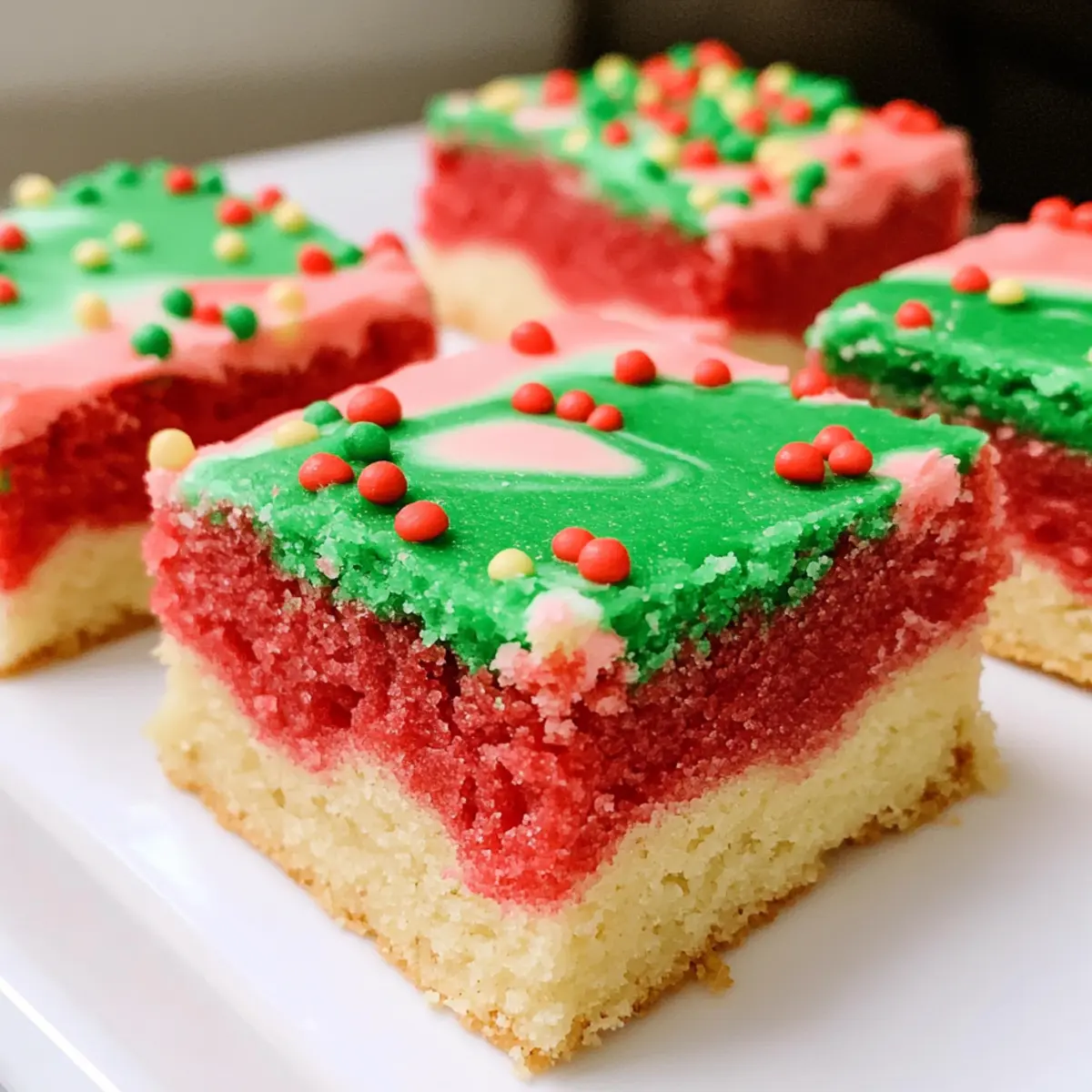 Christmas Marble Sugar Cookie Bars