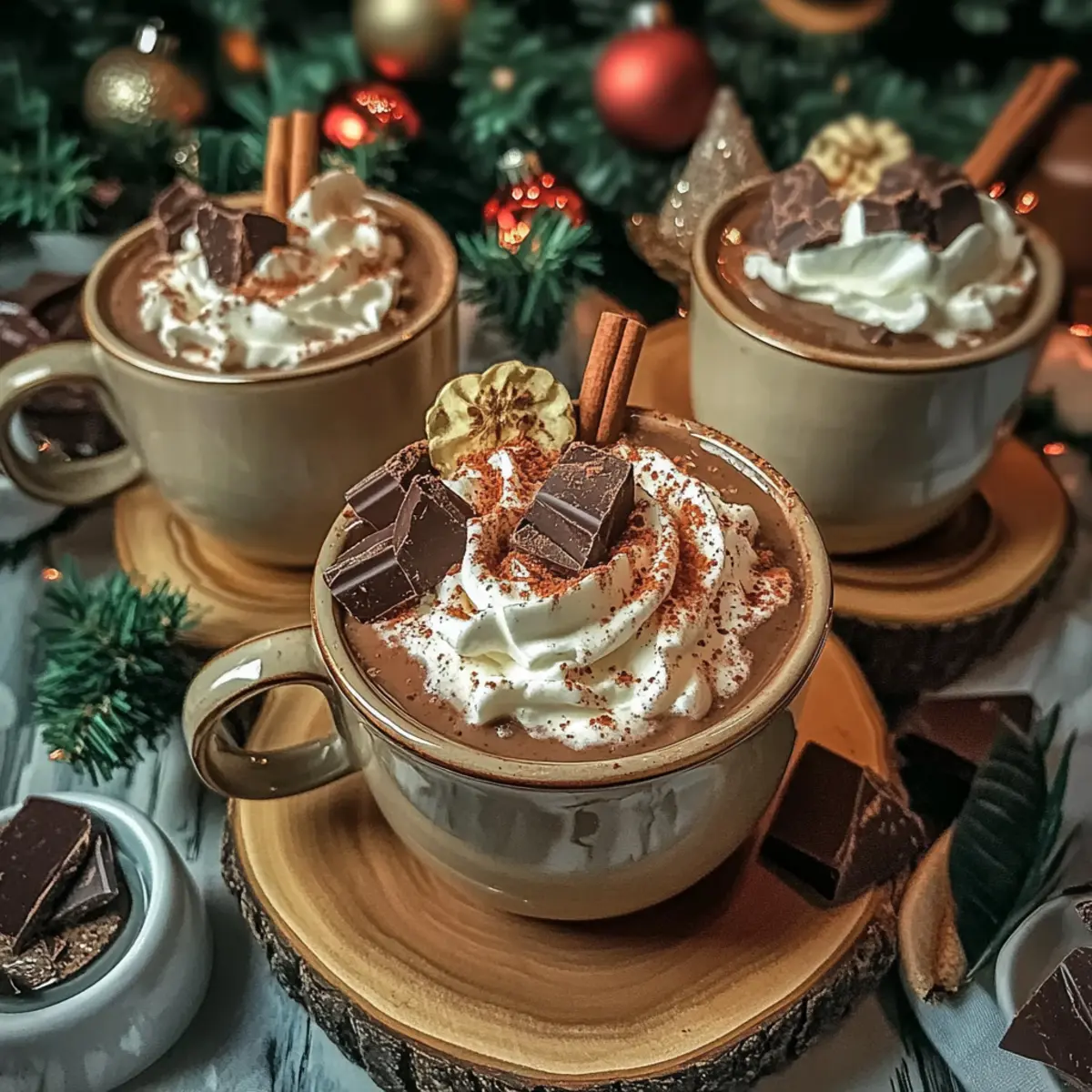 Christmas Chocolate Hot Cups
