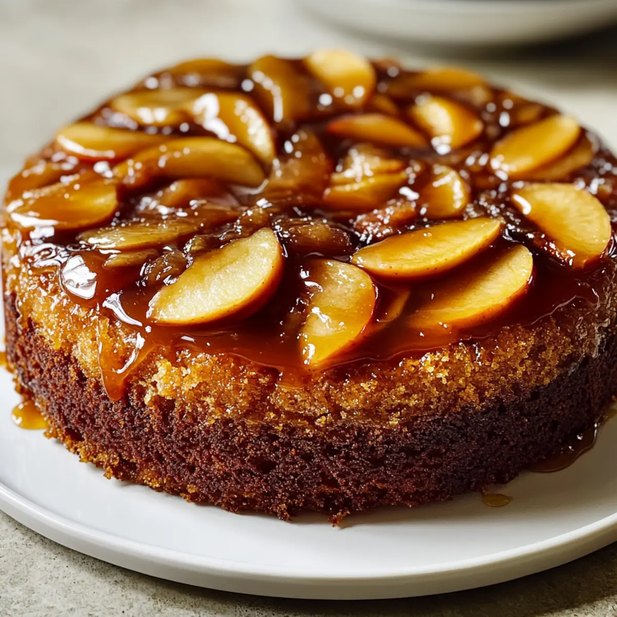 Caramel Apple Upside-Down Cake
