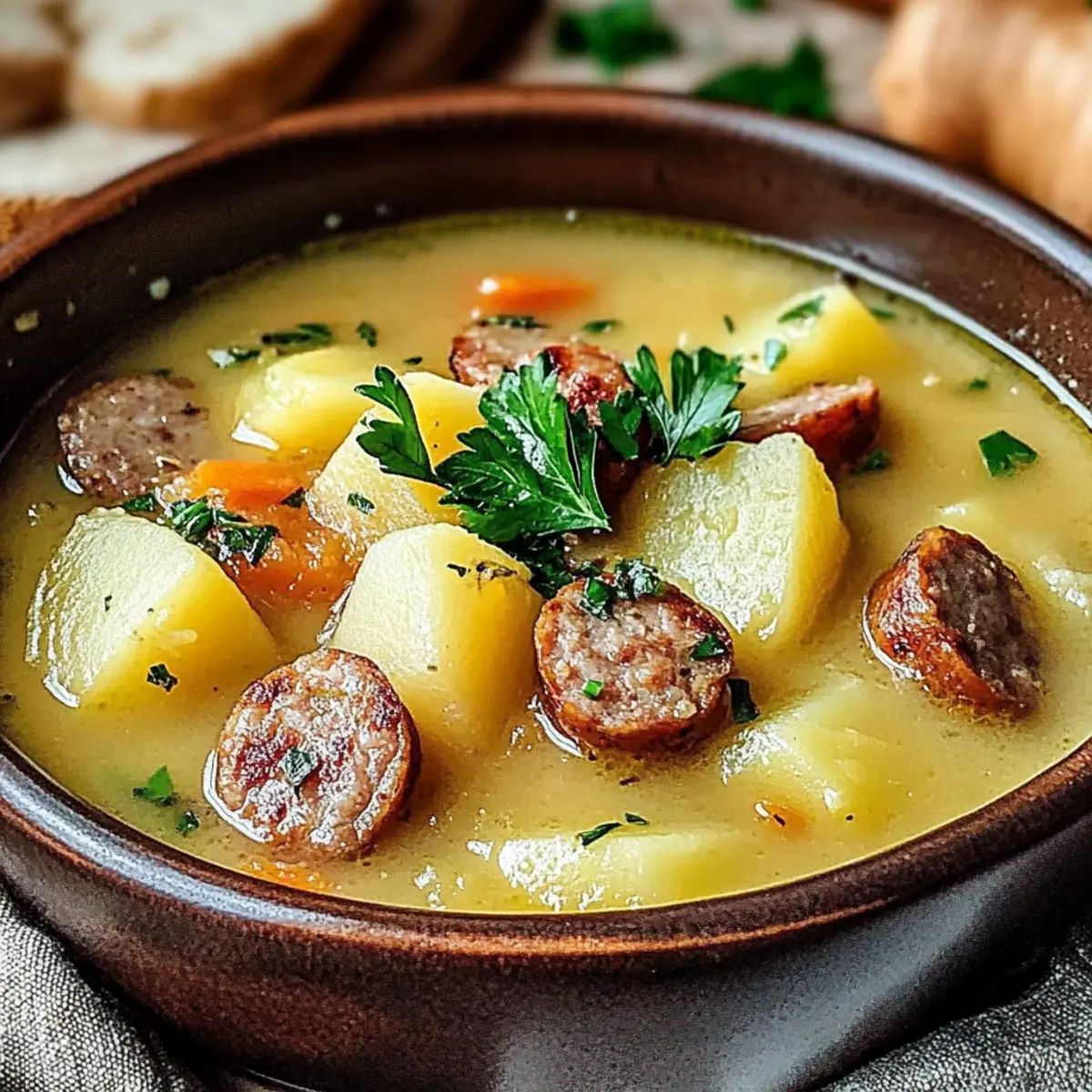 Comforting Potato Sausage Soup Slow Cooker