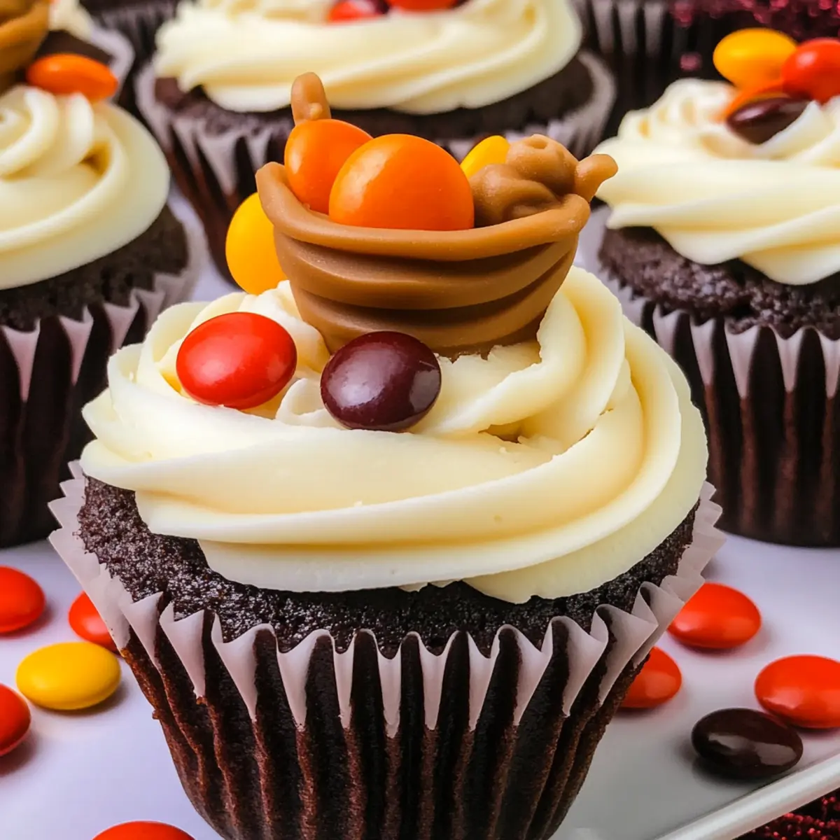 Thanksgiving Caramelcopia Cupcakes