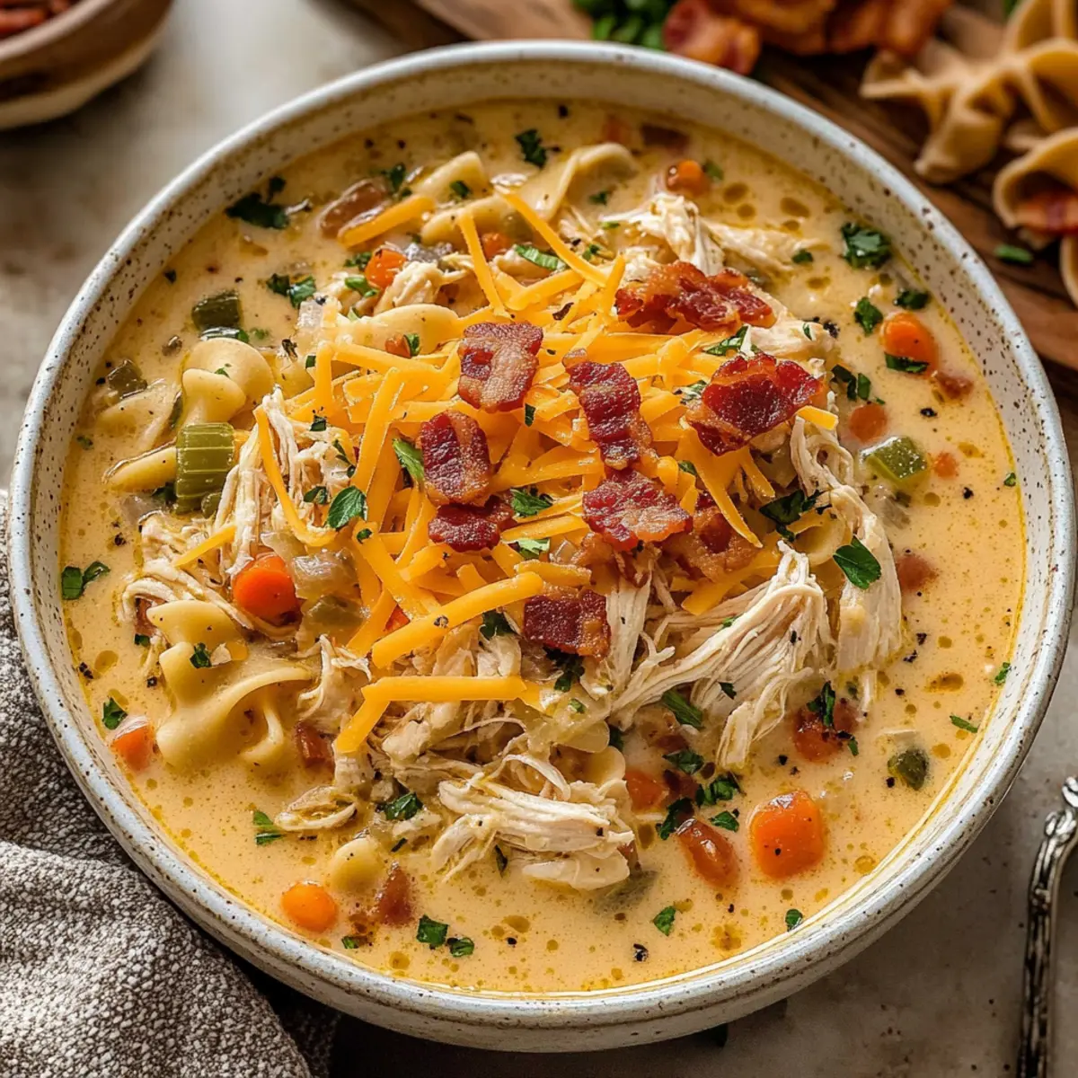 Crack Chicken Noodle Soup