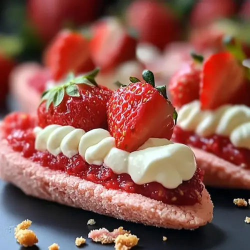 Strawberry Cookie Boats