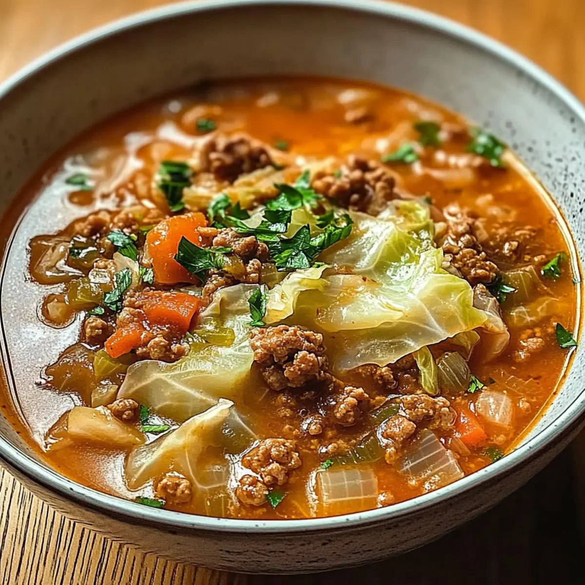 Comforting Cabbage Roll Soup Recipe for Chilly Days