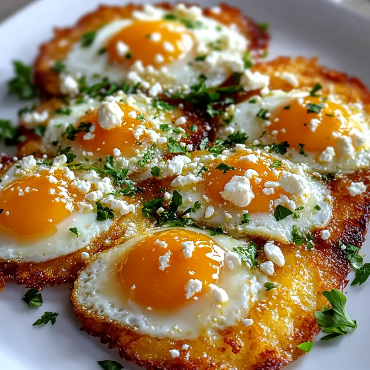 Crispy Feta Fried Eggs