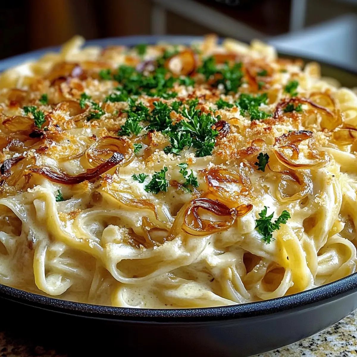 French Onion Pasta Creamy