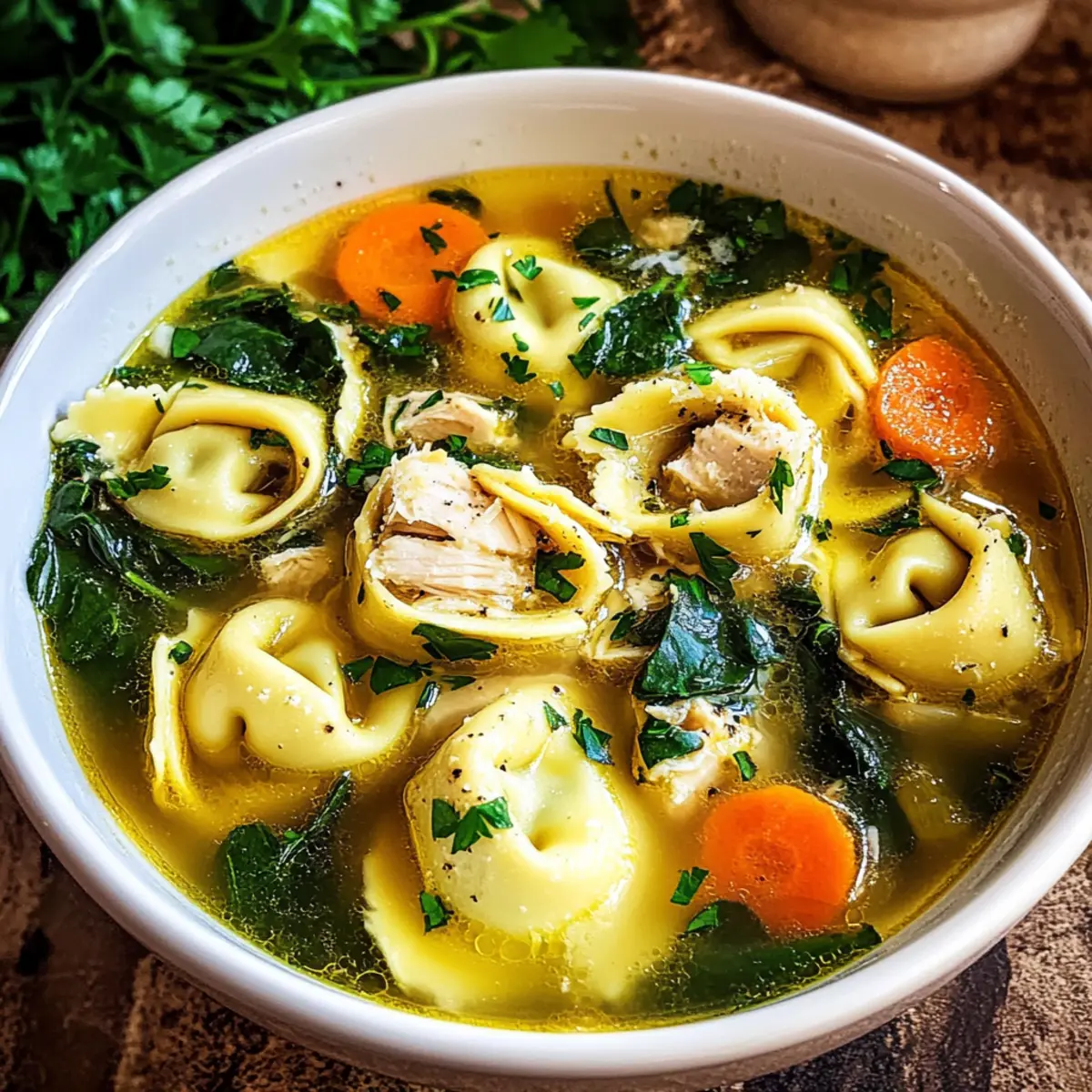 Chicken Tortellini Soup