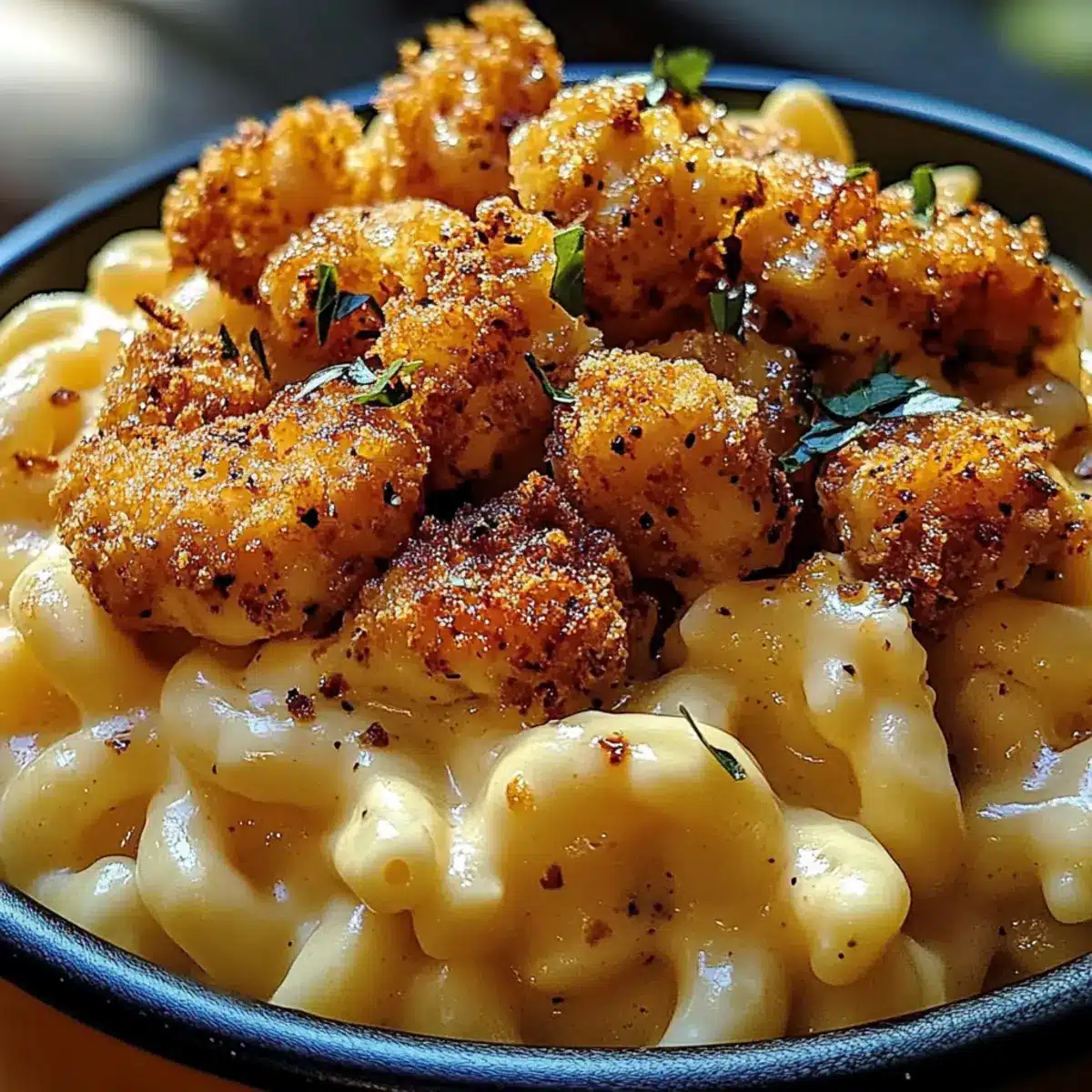 Creamy Honey Pepper Chicken Mac and Cheese Delight