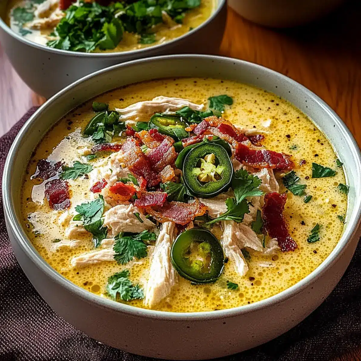 Spicy Jalapeño Popper Chicken Soup