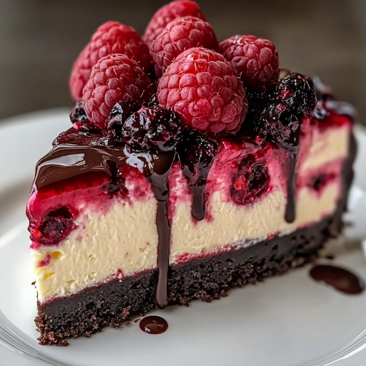 Dark Chocolate Raspberry Cheesecake Recipe