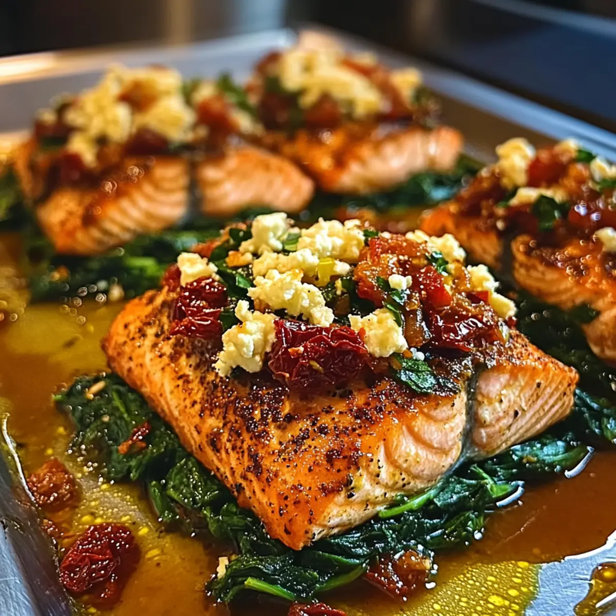 Mediterranean Stuffed Salmon