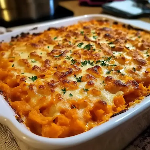 Cheesy Sweet Potato Casserole