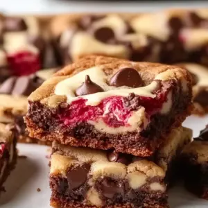 White Chocolate Raspberry Swirl Brownies (Easy Bakery-Style)