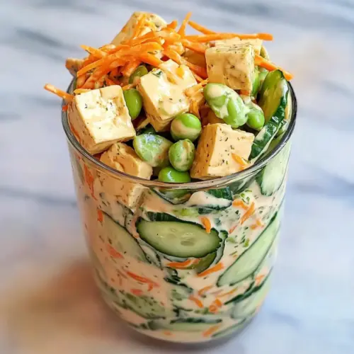 Creamy Asian Cucumber Salad Bowl Recipe