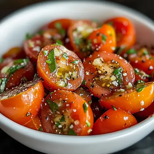 Fresh and Flavorful Tomato Garlic Salad Recipe