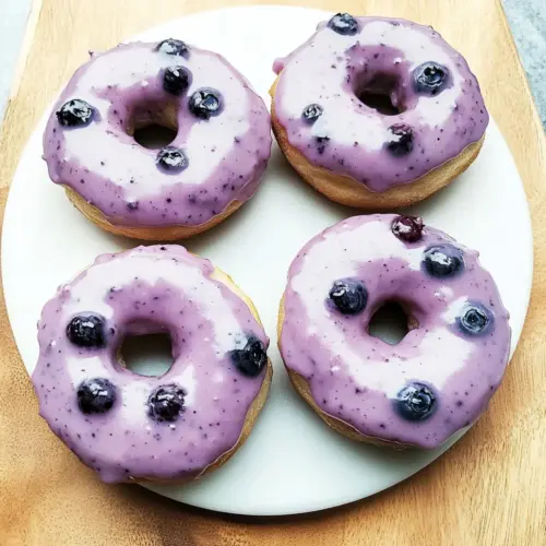 Wild Blueberry Cake Donuts