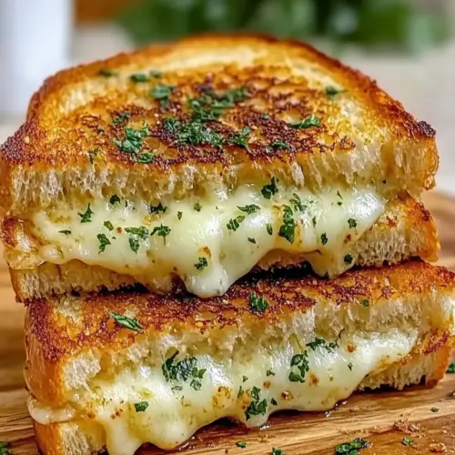 Garlic Bread Grilled Cheese