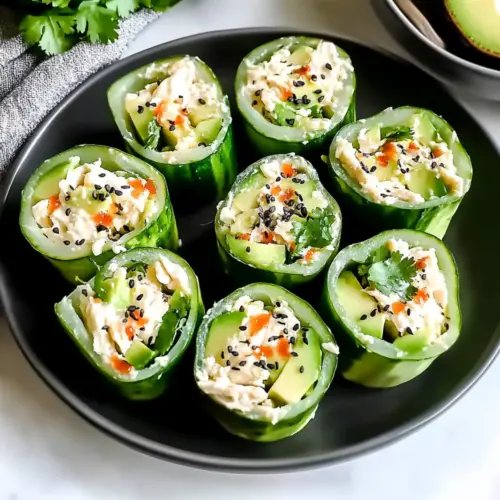 Best Chicken Salad Cucumber Roll Ups